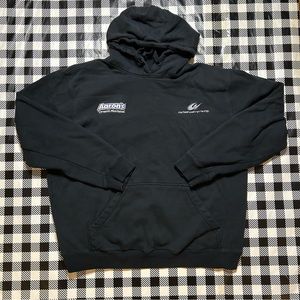 black oakley aarons embroidered hoodie